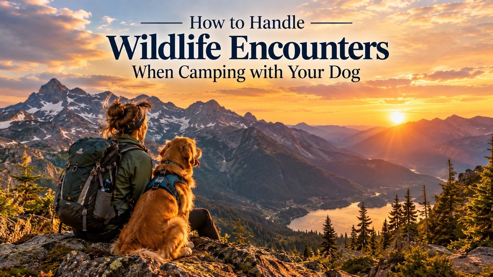 dog wildlife safety mountains